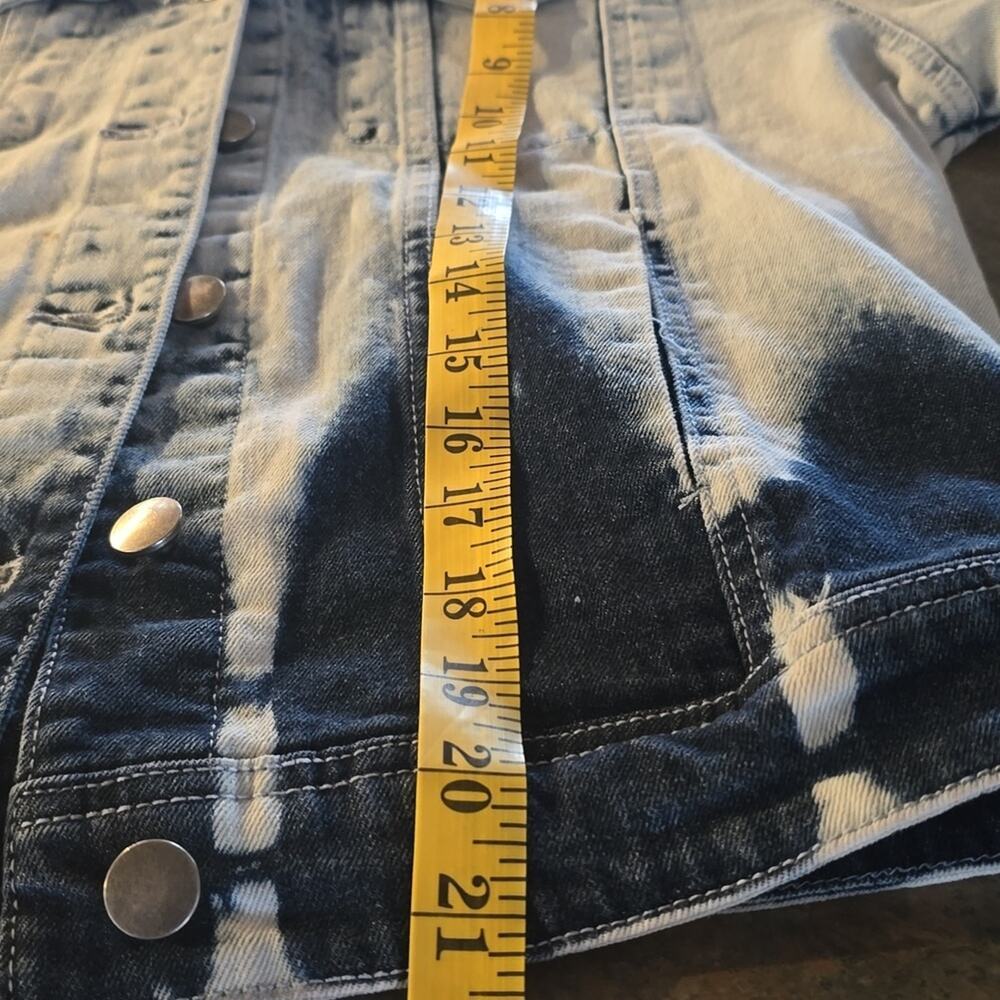 AFRM Blue and White Denim Jacket - Picture 7 of 7